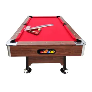 Billiard table, 8ft pool table with nice table cloth, red pool table