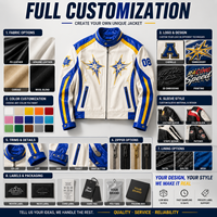 Blouson Moto en Cuir PU Color Block Personnalisé pour Homme, Col Montant, Style Biker, Broderie Logo Personnalisée pour Marque Urbaine OEM