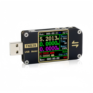 NB38 USB 테스터 전류 전압 측정기 QC4 + PD3.0 PPS 고속 충전 프로토콜 분석기 5A 24V 용량 테스터 플러그 앤 플레이 - Product Image 1