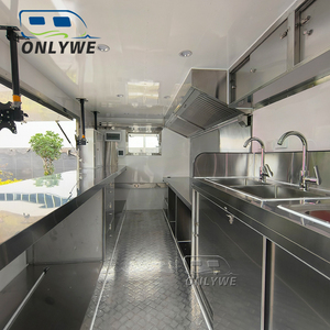Onlywe Custom Ice Truck Fully Equipped Mobile BBQ Food Trailer Mobile <b>Coffee</b> Shop Snack Machine Fast Food Truck for Sale - Product Image 5