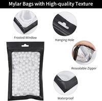 Sacs Ziplock Imperméables en Gros pour Emballage Cadeau, Sachets Mylar Colorés en Aluminium Mat avec Fenêtre Transparente