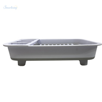 Support de vaisselle moderne portable PP + TPR organisateur de plat de vidange pliable pour le stockage de cuisine à domicile