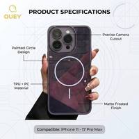 Coque transparente en TPU avec lentille colorée, support d'appareil photo tendance, compatible avec les étuis de téléphone portable 17 Pro Max