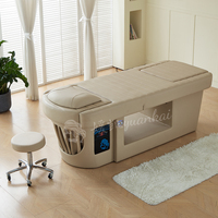 Lit d'hydrothérapie électrique de luxe avec fonction réglable, design moderne, pour spa capillaire et bain de pieds, idéal pour usage hôtelier, lit de massage et de shampoing