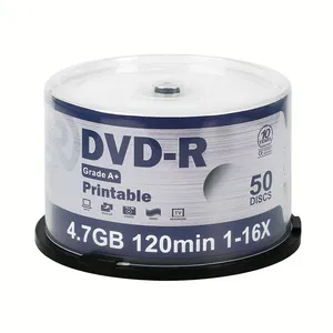 Disco DVD en blanco RONC de 4,7 GB imprimible de doble capa, capacidad de 4,7 Gb 120min DVD + R 8,5 GB 240min vídeo