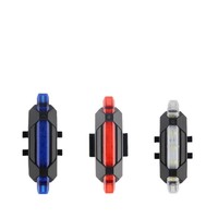 Feux arrière de vélo LED COB rechargeables légers, feux de sécurité pour le VTT, les trajets quotidiens et la conduite nocturne