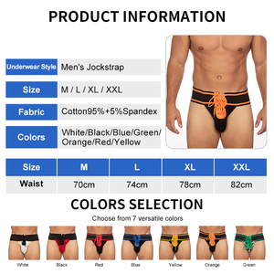 Tanga Sexy de Alta Calidad para Hombre, Corte Medio, Levanta Glúteos, en Forma de U, de Algodón y Elastano, con Tiras, Ropa Interior Cómoda - Product Image 3