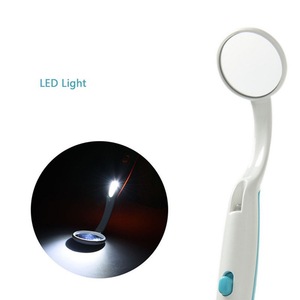 LED Mouth <b>Mirror</b> Disposable Fog-Free Reflector <b>Plastic</b> & Glass 15cm - Product Image 2