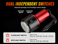 Mini lampe torche LED en alliage d'aluminium, porte-clés, rechargeable, lampe de secours