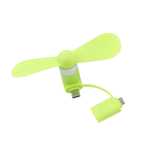 Mini ventilateur de refroidissement portable 2-en-1 pour téléphone, Type-C et Micro-USB, petit ventilateur de refroidissement pour iPhone/Android, cadeau promotionnel avec logo personnalisé
