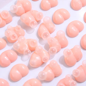 عرض رائع جديد للاسترخاء صغير ضغط الخوخ لينة TPR لعبة الإجهاد لطيف مضحك صغير الحمار الخوخ اسفنجي تخصيص ضغط القلق اللعب - Product Image 3