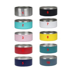 Kişiselleştirilmiş köpek maması kaseleri paslanmaz çelik kaymaz 18oz/32oz köpek maması kaseleri yalıtımlı köpek maması ve su yemekleri ile kauçuk alt - Product Image 6
