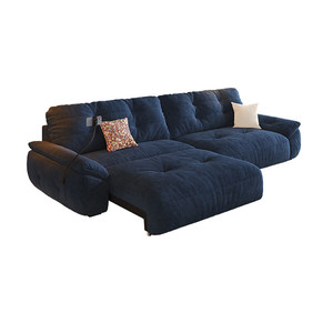 Sofá Cama Eléctrico de Tela Chenille con Extensión Telescópica para Salas de Estar Pequeñas, Estructura de Madera - Product Image 5