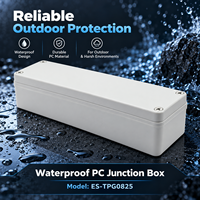 Boîtier en plastique ABS étanche IP67 250*80*70, boîte de jonction de câblage scellée pour interrupteur à bouton et instrument électronique