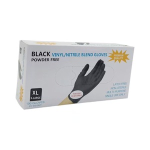 Gants de protection jetables en nitrile <span class=keywords><strong>noir</strong></span> composite, épais et durables, de qualité <span class=keywords><strong>alimentaire</strong></span>, pour la beauté, la restauration et l'usage domestique, vente en gros - Product Image 6