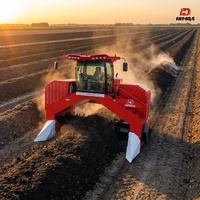 Machine de compostage à chenilles à moteur diesel pour tourner le compost, équipement de compostage du fumier d'élevage et du substrat de champignons avec cabine