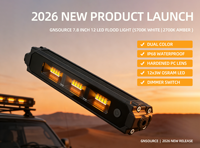Projecteur LED bicolore 12V Multivolt IP67 27W 2500 Lumens Mini Compact 366mm pour tout-terrain 4x4, camping-cars et caravanes