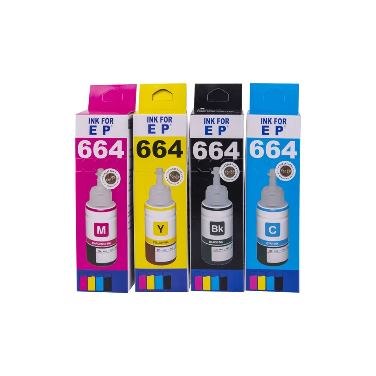 Printing Inkjet Bulk Ink Refill Conversion Kit Bottle Ep Ink 664 Epson Dye Ink