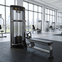 Máquina de remo comercial RUNTEK de baja resistencia, equipo de gimnasio con carga de placas isolateral