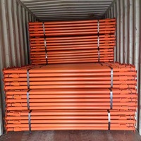 Puntal de Apuntalamiento de Acero Q235 de Alta Calidad Pintado para Encofrado, Soporte de Construcción, Puntal de Acero Ajustable