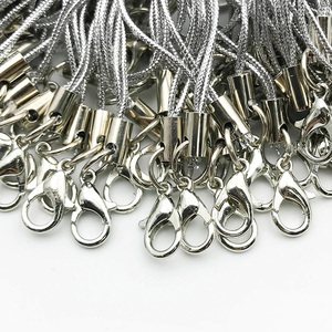 ของขวัญส่งเสริมการขายสีดําเงินพวงกุญแจโทรศัพท์เชือกเส้นเล็กกุ้งก้ามกรามตะขอพวงกุญแจโทรศัพท์มินิห่วงสายโทรศัพท์สําหรับของขวัญส่งเสริมการขาย - Product Image 4