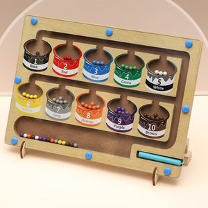 YUCI Kinder Montessori Holz Labyrinth Spielzeug Farb klassifizierung Zähl brettspiel Farb klassifizierung Labyrinth Spielzeug für Kinder - Product Image 4