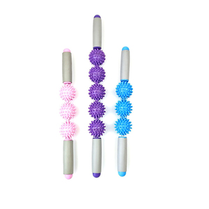 Rouleau musculaire avec boule hérisson, rouleau <span class=keywords><strong>de</strong></span> <span class=keywords><strong>Massage</strong></span> pour le cou et les jambes, accessoire <span class=keywords><strong>de</strong></span> santé <span class=keywords><strong>de</strong></span> Yoga, 1 pièce, 3 5 - Product Image 4