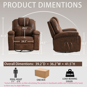 Hiện đại Ergonomic xoay ngồi có thể ngả ghế massage Tính năng 2 cup chủ sở hữu túi bên cho rạp hát tại nhà phòng khách kim loại vải - Product Image 5