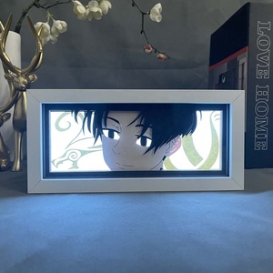 158 Designs Dragoned Goku - Marco de Madera con Corte Láser de Papel para Decoración de Habitaciones, Lámpara de Noche LED con Luz Ambiental - Product Image 4