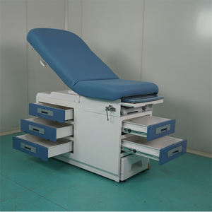 Mesa de Exploración y Operaciones Ginecológicas Eléctrica de Acero, Cama de Hospital con Altura Ajustable y Cajones para Uso Clínico y Médico - Product Image 3