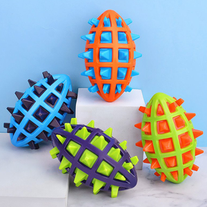 Gıcırtılı Büyük Köpek Isırmaya Dayanıklı TPR Dikenli Top Eğlenceli Dayanıklı Çiğnenebilir Zıplayan Bulmaca Köpek Oyuncağı İnteraktif Eğitim İçin - Product Image 1