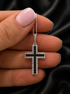Colgante de Plata Chapado en Oro Rosa con Moissanita Helada, Joyería de Moda Hip Hop, Amuleto de Lujo con Engaste de Garra, Diseño Urbano - Product Image 2