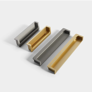 Tirador de Muebles Empotrado de Aleación de Zinc, Diseño Moderno Minimalista de Lujo, Tirador Oculto para Puertas de Armarios de Cocina y Dormitorio - Product Image 3