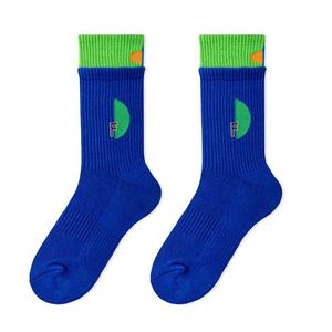 Wholesale Custom Logo Terry Sport <b>Socks</b> OEM Cushion Crew Length Fashion Design Street Hiphop Trendy Double Cuff Body Logo - Product Image 4