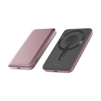 Vente en gros 5000mAh Mini Type C Chargeur sans fil portable 15W Support de charge rapide 2-en-1 Powerbank de voyage magnétique