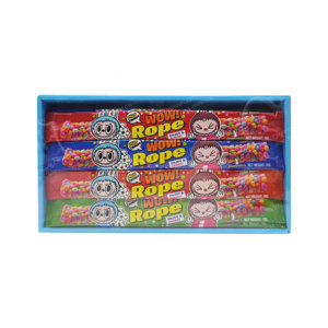 Fabricants de bonbons OEM Candy Sweet Rainbow Candy Sour Chewy Roll Gummy Rope avec mini bonbon granule pour enfants pour la fête - Product Image 2