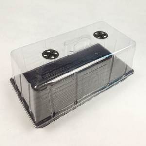 72 fori coperchi trasparenti in plastica con vassoio per 1020 di semi di riso nero per vassoi germinazione per vivaio in serra Kit vassoio di avviamento - Product Image 3