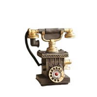 Ornements de téléphone rétro créatifs nordiques en résine faits à la main, décoration artistique pour la maison, salon, meuble TV, bar