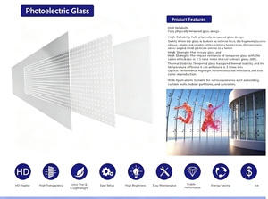 ฟิล์ม LED โปร่งใสบางเฉียบ จอแสดงผลความละเอียดสูงแบบยืดหยุ่นสำหรับการโฆษณาในร่ม - Product Image 3