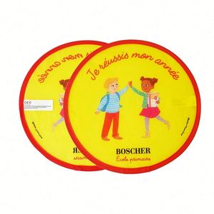 Ventilateur pliant rond en nylon doux personnalisé avec logo, idéal pour les enfants - Vente chaude - Product Image 4