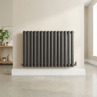 Radiateur colonne chauffant ovale noir classique de haute qualité AVONFLOW OEM pour système CVC