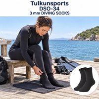 Chaussettes en néoprène de 3 mm pour la plongée, la natation, le surf, la plongée avec tuba, la pêche, la marche aquatique, le kayak, le rafting - Bottes aquatiques unisexes