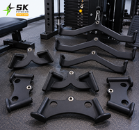 SK Gym Ensemble d'accessoires pour câble de musculation : Poignées multi-grip, Barre de tirage LAT, Barre de triceps, Accessoires pour appareils de fitness, Entraînement de force