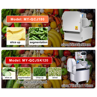 Cortador de frutas de raíz de gran capacidad comercial, cortador rebanador, jengibre, patata, cebolla, zanahoria, cubo para cortar en cubitos, máquina cortadora de verduras