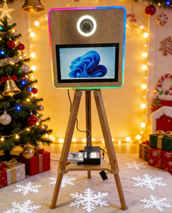 Miroir magique pour selfie en promotion avec écran tactile, cabine photo numérique, accessoires et flight case - Product Image 1