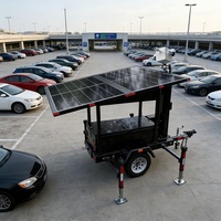 Remolque de Vigilancia Solar Móvil para Exteriores, Remolque con Cámara Solar Impermeable IP65 para Proyectos Gubernamentales