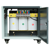 Transformateur de puissance triphasé de type sec 20 kVA, 220 V à 380 V, capacité nominale de 10 kVA à 200 kVA avec sorties 480 V, 440 V, 24 V, 36 V
