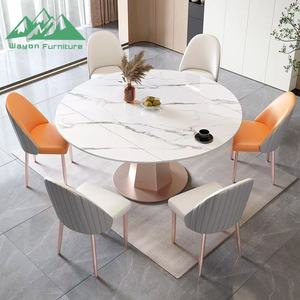 <span class=keywords><strong>Table</strong></span> à manger <span class=keywords><strong>extensible</strong></span> Wayon en pierre frittée de luxe, <span class=keywords><strong>table</strong></span> pliante ronde à carrée moderne et minimaliste pour petit appartement et maison - Product Image 1