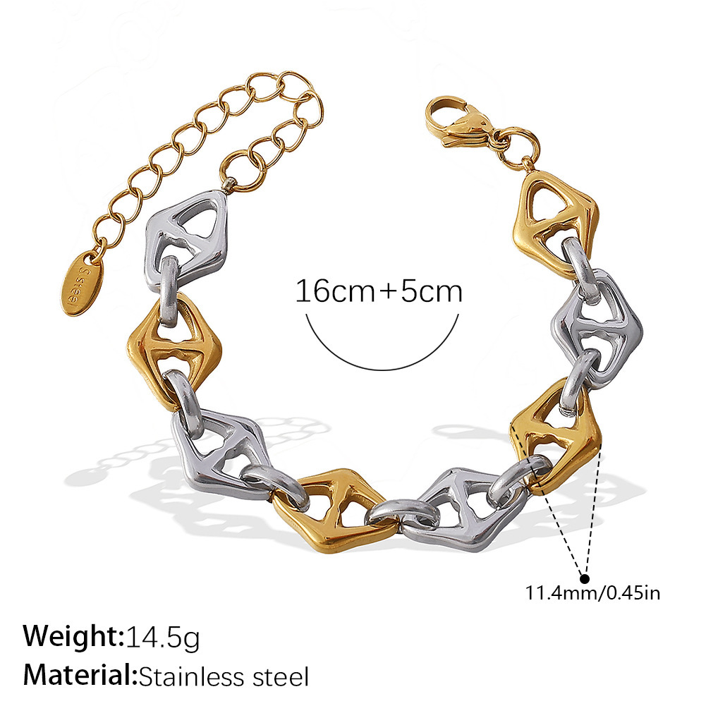 SL372SG Pulsera bicolor