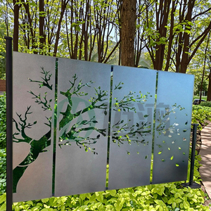 Laser Cut Metal Divider Planters with <strong>Screens</strong> &amp; Commercial Trellises Garden <strong>Decorative</strong> <strong>Screen</strong> Panels Customizable Design Privacy - Product Image 6